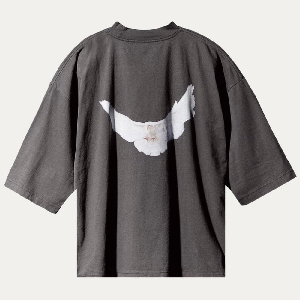 Yeezy Gap Engineered by Balenciaga Dove 3/4 Sleeve Tee, Dark Grey